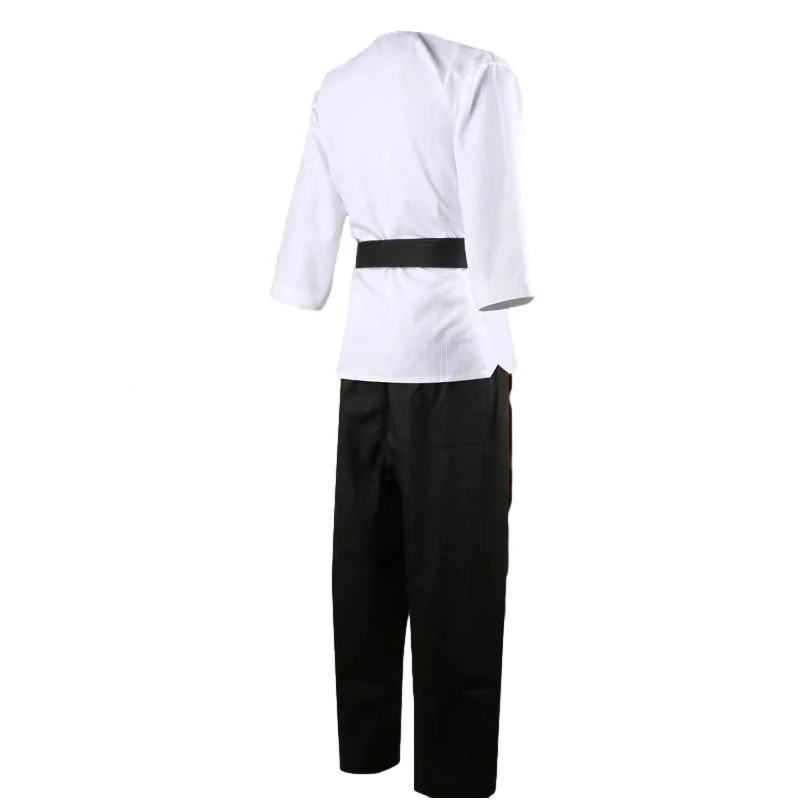 Dobok Taekwondo Uniform Black Pants Tkd Poomsae Black Belt Taekwondo Uniformes Wtf