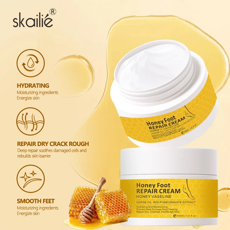 Low Moq Custom Logo Anti Dry Cracked Heels Feet Care Cream Intensive Moisturizing Whitening Foot Repair Cream