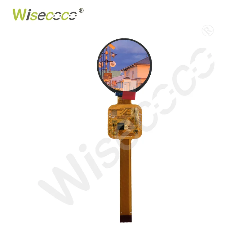 Wisecoco Uart Display 1.6 Inch 400*400 Resolution 350cd/m2 60Hz Circle Lcd Module Medical Instrument Screen HMI Serial Solution