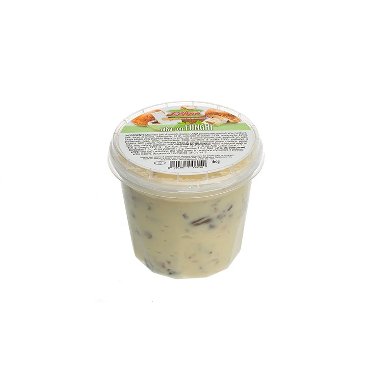 
Best Quality Made in Italy IL CEPPO Fresh Mayonnaise Mushroom sauce 160g for Supermarkets 