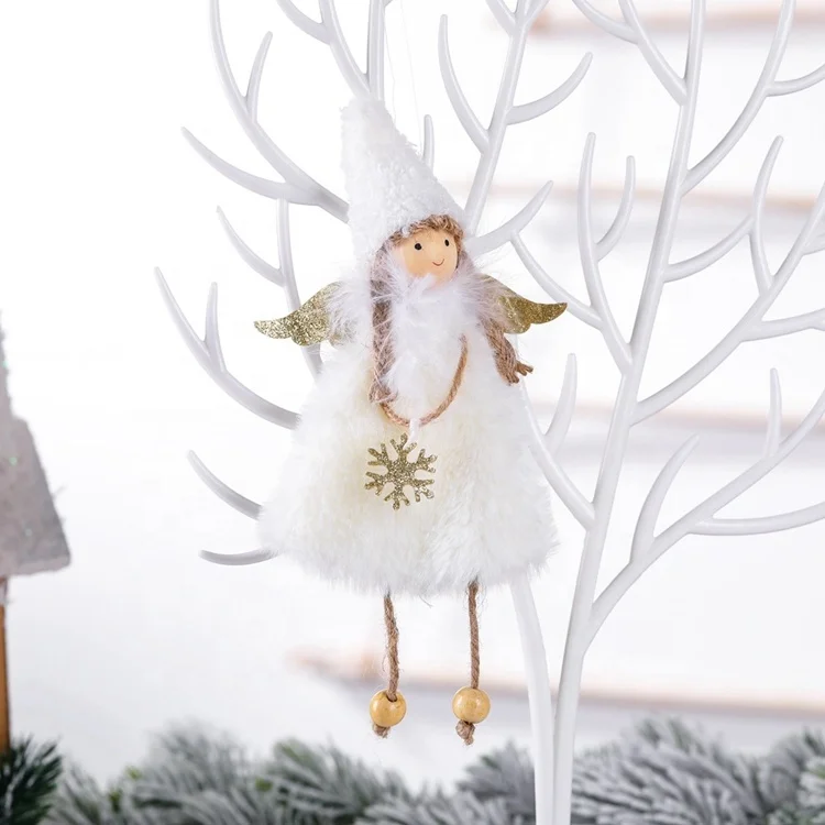 2023 lovely home decoration Christmas tree angel decorations ornament fairy plush christmas toys