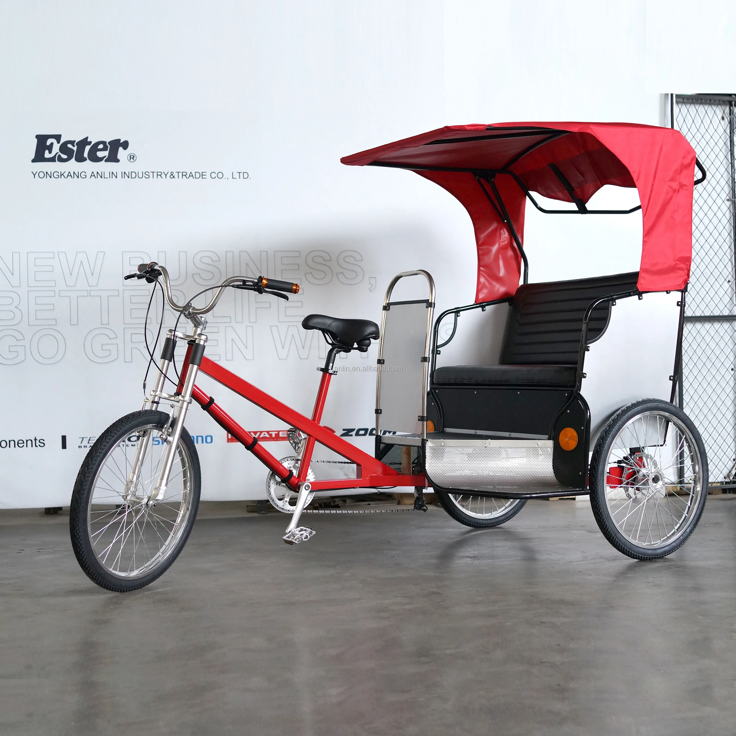 ESTER Pedicab Rickshaw upgrade parts every year sightseeing