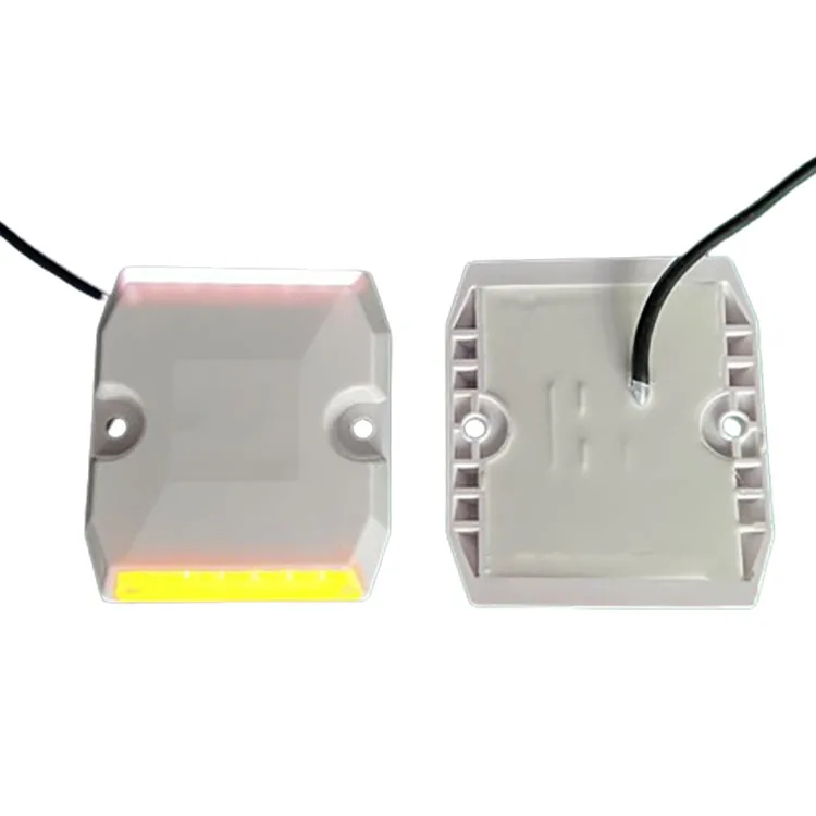 24V LED Active Road Stud Light Waterproof IP68 Tunnel Outline Sign Light Tunnel Induction LED Raised Road Sign