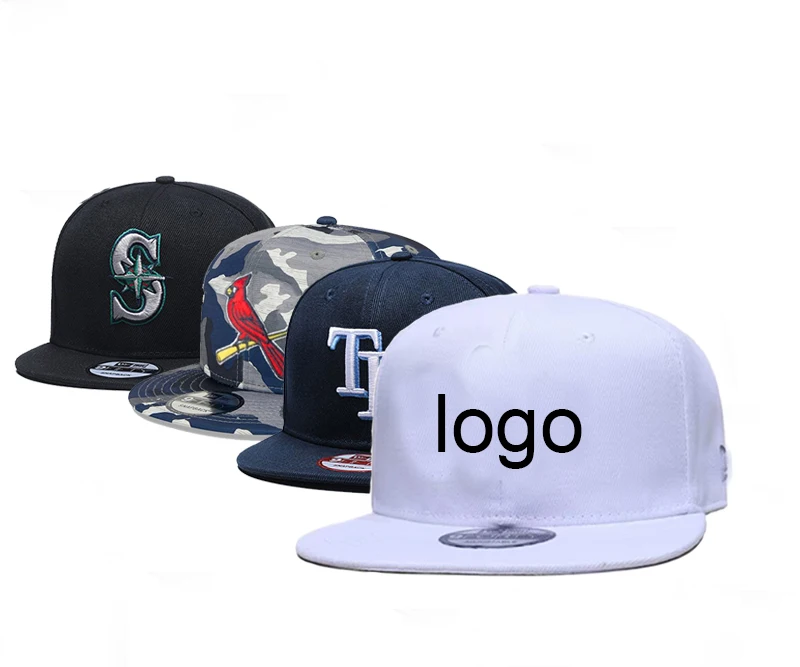 Embroidered 6 Panel Custom 3D Logo mlbing Baseball Casual Sports Cap 47 Team Snapback Fitted nbaing Cap Flat Brim Cap