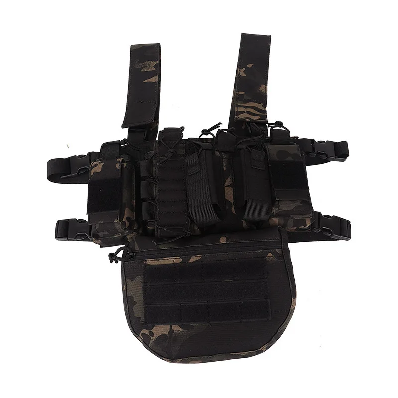 JINFEI Tactical Sub Abdominal Drop Down Belly Utility Bag For D3 Chest Rig MK3 Vest Universal Sack Pouch Ammo Carrie Pack