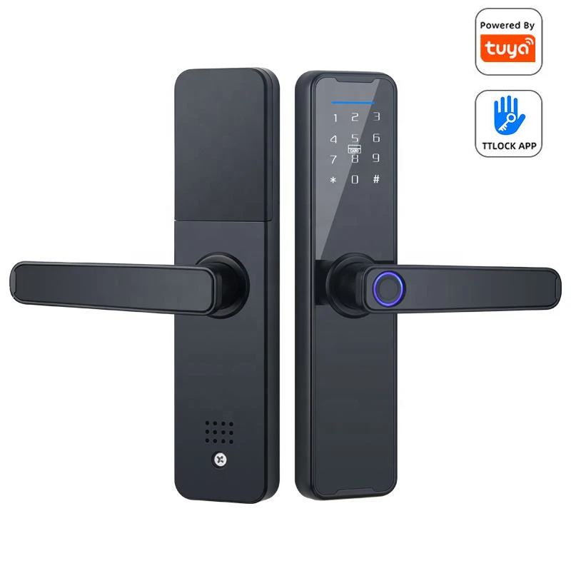Цифровой замок для входной двери Tuya, замок с безключевым дактилоскопическим замком, управление через приложение