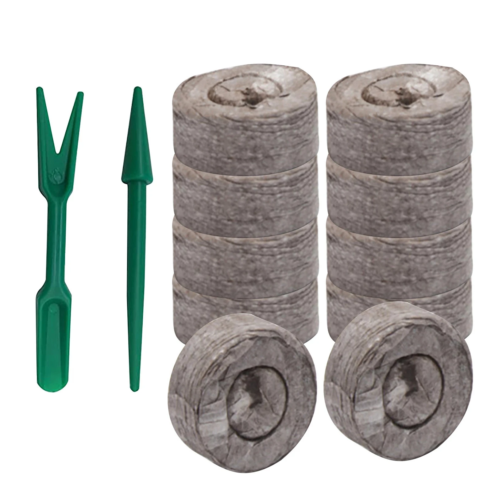 20 шт. кокосовые волокна вилки оптовая продажа койра гранулы кокосовый торф гранул для выращивания растений