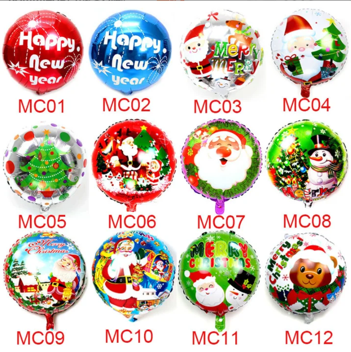 18 inches foil balloon for Christmas mylar balloon congratulate helium Merry Christmas decoration balloons