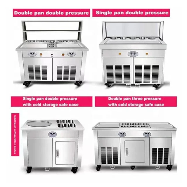 Super Performance Energy-saving Rolled Ice Cream Machine Harte Eis