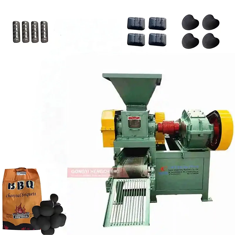 china manufacturer provides briquette ball pressing equipment iron fines charcoal pressing making machine
