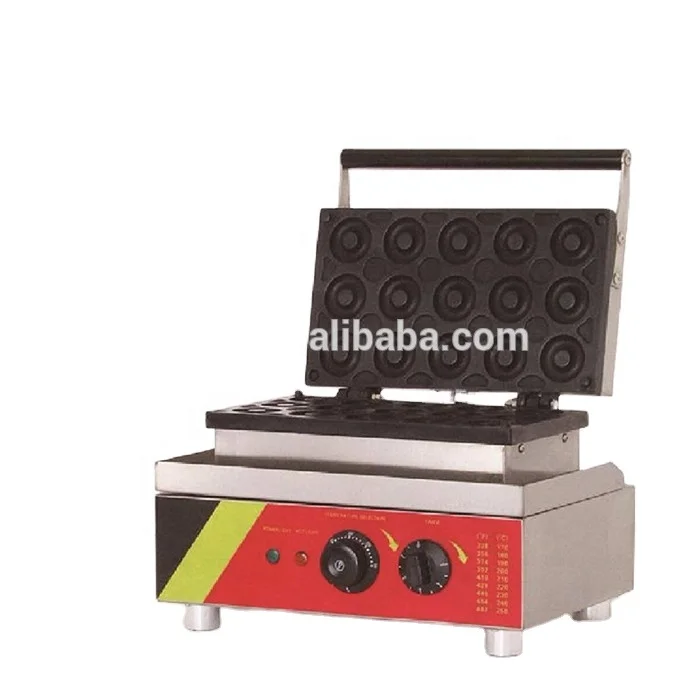 Wholesale Price Commercial Electric Small Hole Donut Baking Machine/15 Hole Japanese Style Multi-Flavored Donut Making Equipment