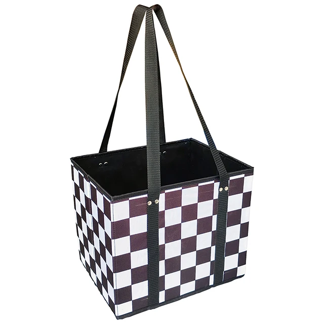 Extra Large Utility Tote, Foldable Reusable Printing Polyester Shopping Bag  Fabric sundries Storage Organizer