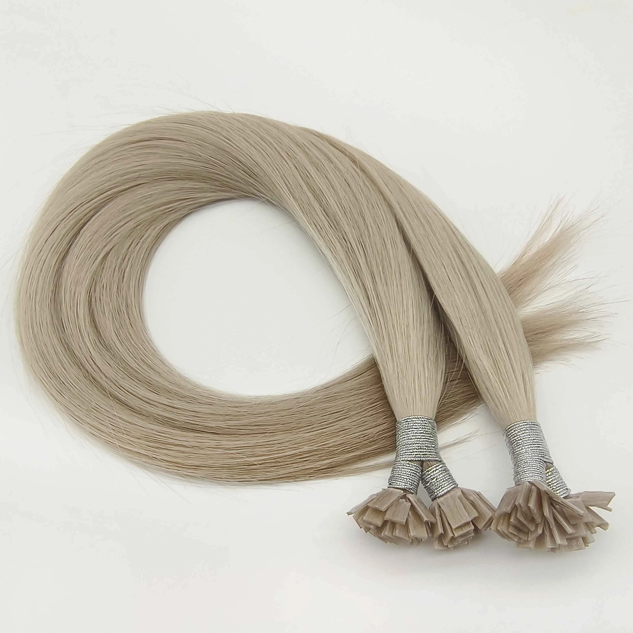 Fasimei factory hair extensions russian hair flat tip keratin hair extensions