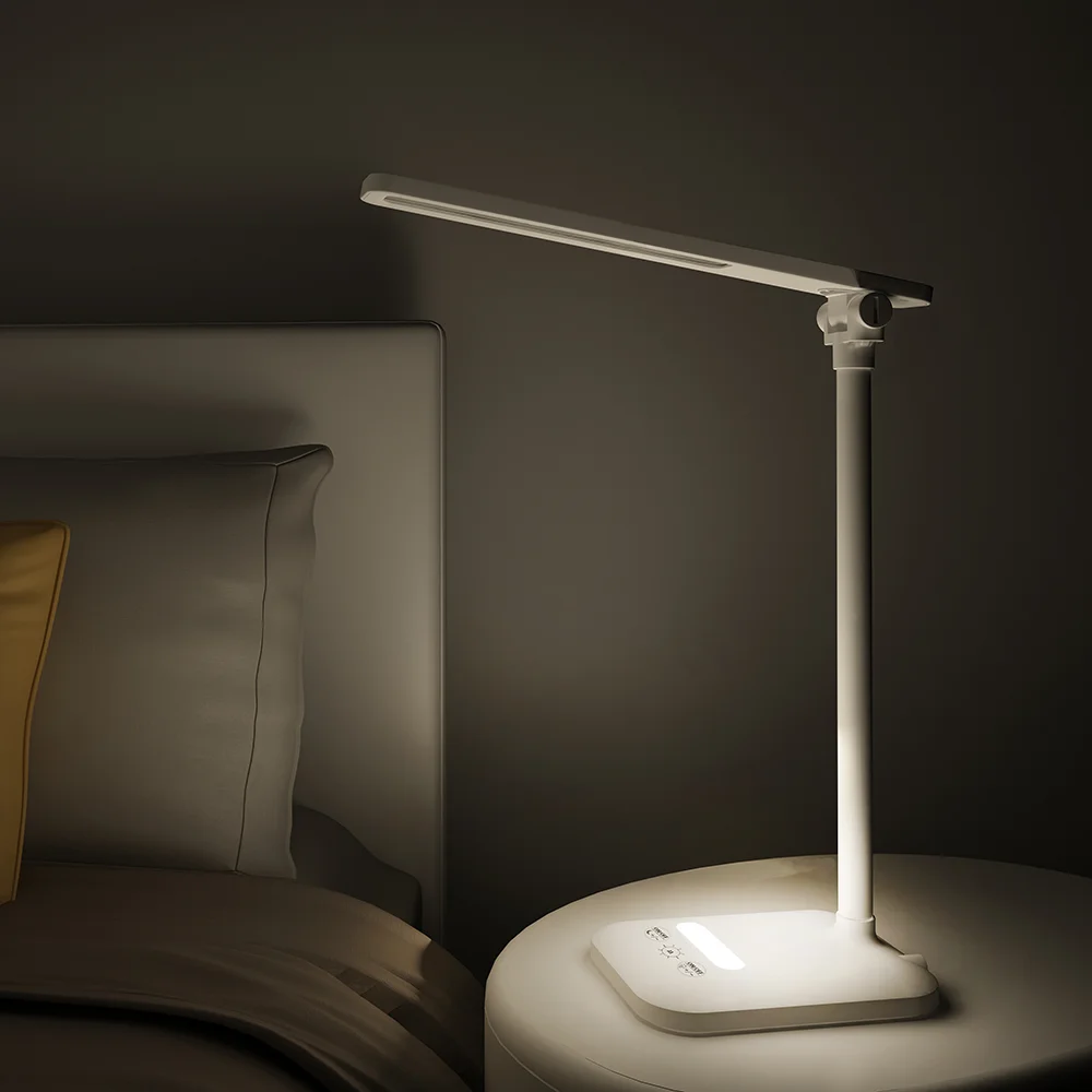 Wholesale Residential LED Table Lamps White Flexible Dimming Touch led desk lamp for office laptop Folding table light