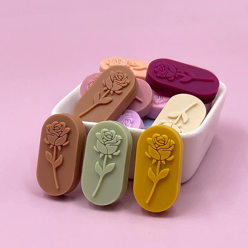 Factory Supplier wholesale silicone beads silicone teething beads Rose silicone Bead