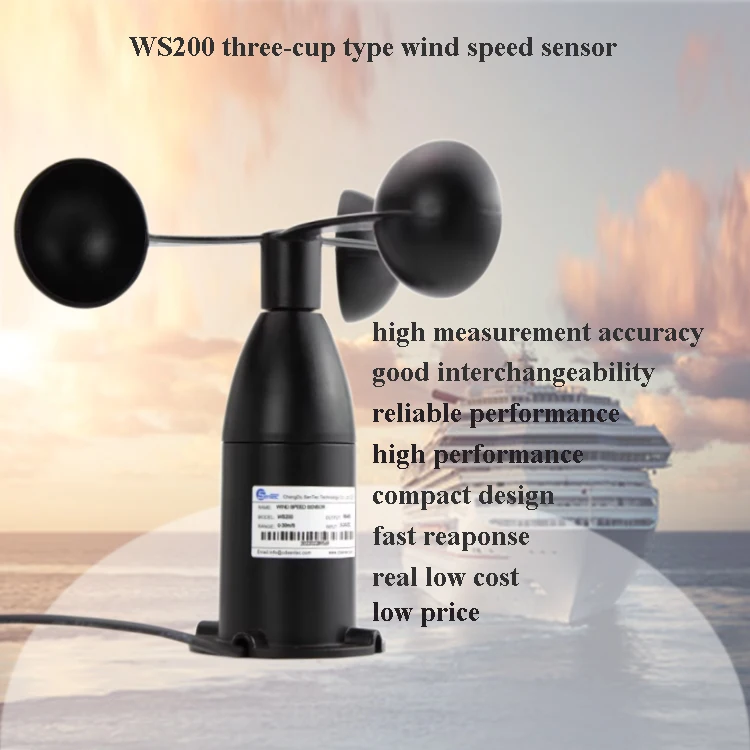 Sentec high-quality wind vane 3 cup anemometer measures for cranes wind energy