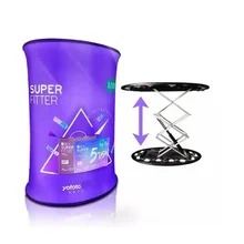Rectangle/Oval Podium Counter Foldable Pop up Table Automatic Rising Promotional Counter Display
