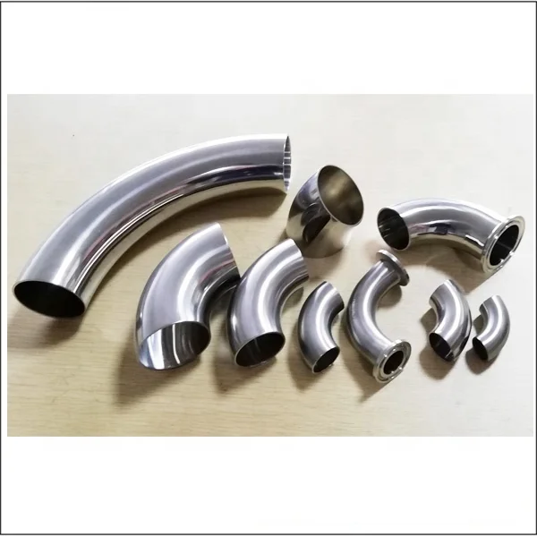 Sanitary Stainless Steel Pipe Fittings 180 Degree U Bend Pipe Welding Elbow