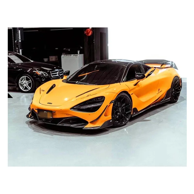 17-19 McLaren 720s modified FD style dry carbon fiber front lip rear lip side skirt tail blade
