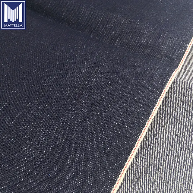 100% Cotton Soft Warp Slub 17oz Japanese Selvedge Denim A-grade Fabric for Men Women Jeans Jackets Vests