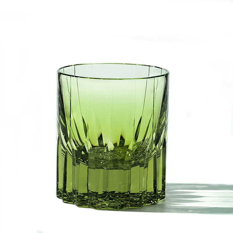 Luxury Lead Free Crystal Whiskey Glass Hand Carved Edo Kiriko Glasses 260ml/8oz for Christmas gift