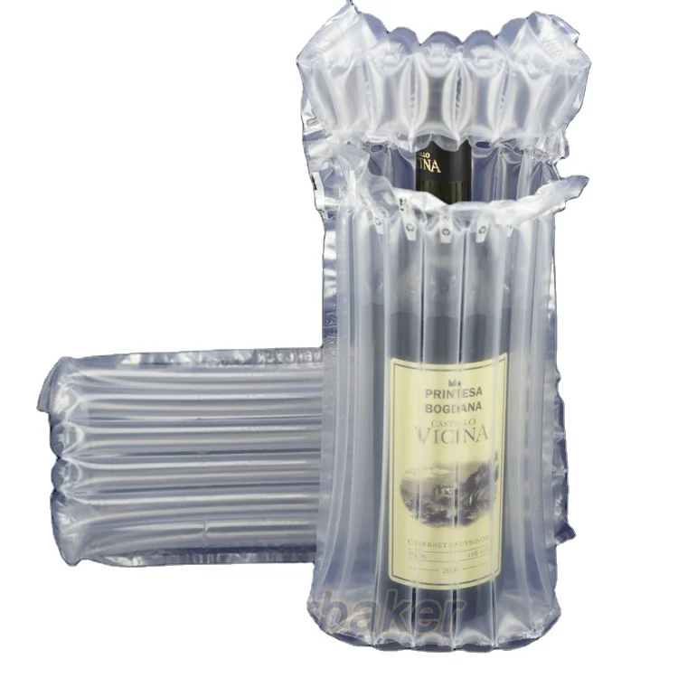 Wholesale Plastic Air Bag for Shipping Protector Bubble AirBaker Air Column Bag for Wine Bottle