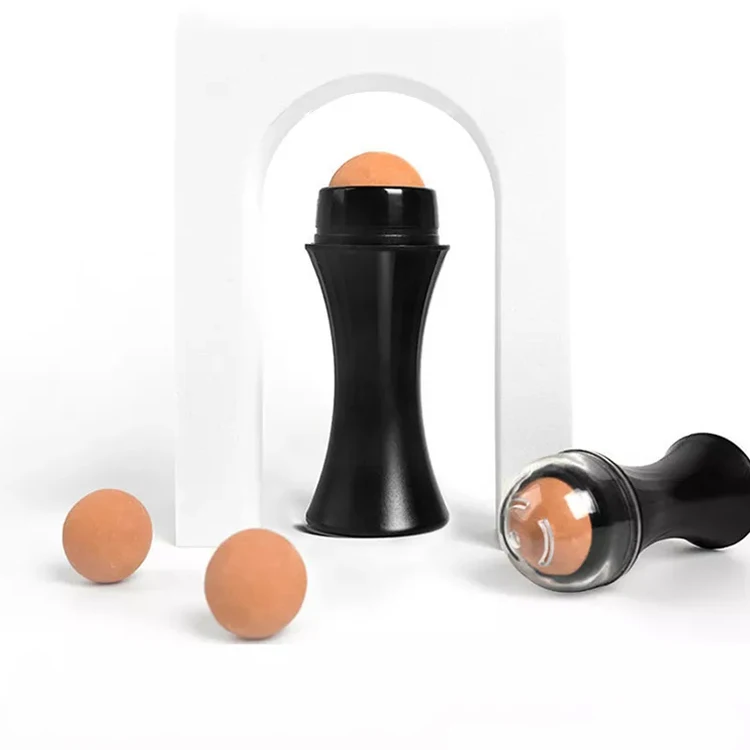 Easy Wash Volcanic Stone Oil Absorbing Face Roller, Oil Control 100% Nature Volcanic Facial Roller With No Battery