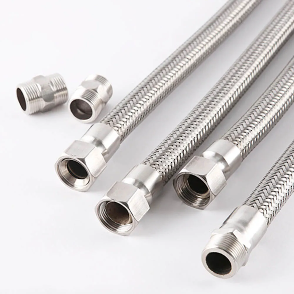 Corrosion Resistant Stainless Steel Wire Braided Metal Hose Fittings High Pressure Reel