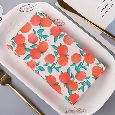 Custom Wholesale Rectangular Cute Restaurant Paper Napkins Decorative Disposable