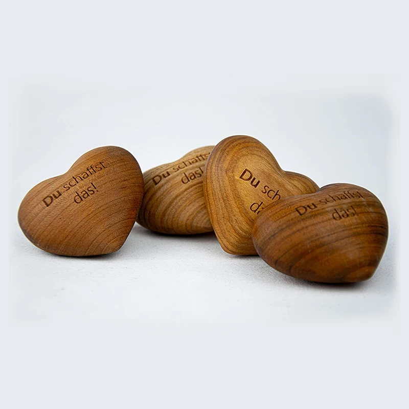 Custom Logo Wholesale Unique Valentine Gift Decoration Wooden Heart Shaped Crafts