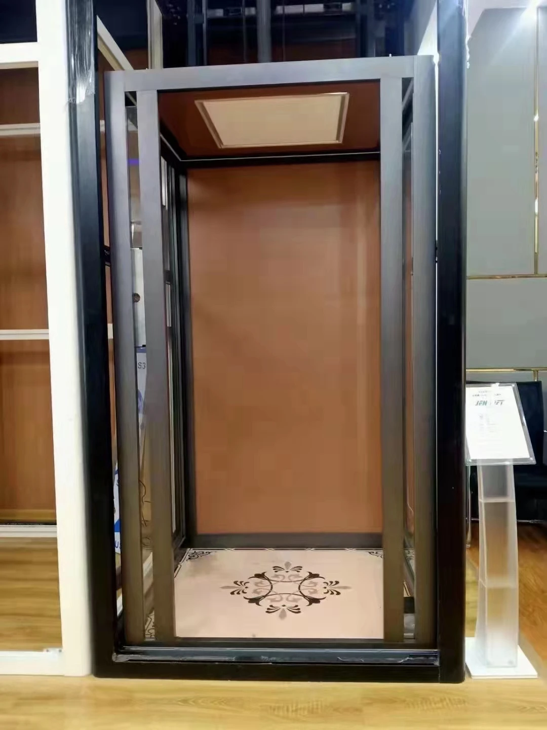4m ZC Brand  Home-use residential elevator hydraulic indoor small home elevator lift