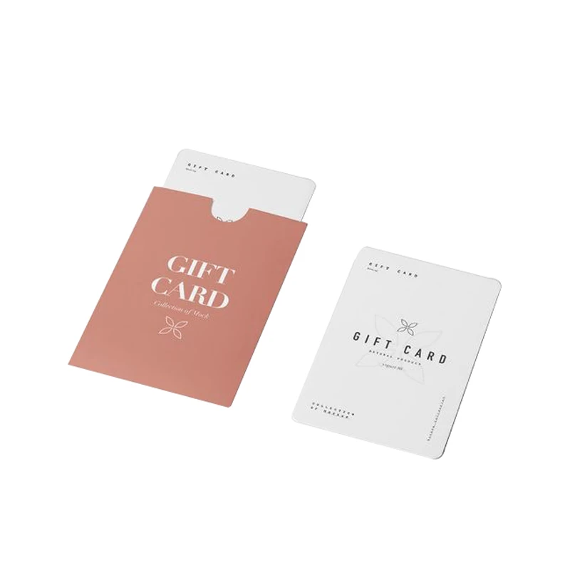 Free Design Custom Branded Matt Art Paper Business Thank You Gift Paper Greeting Cards with Wrapping Envelope