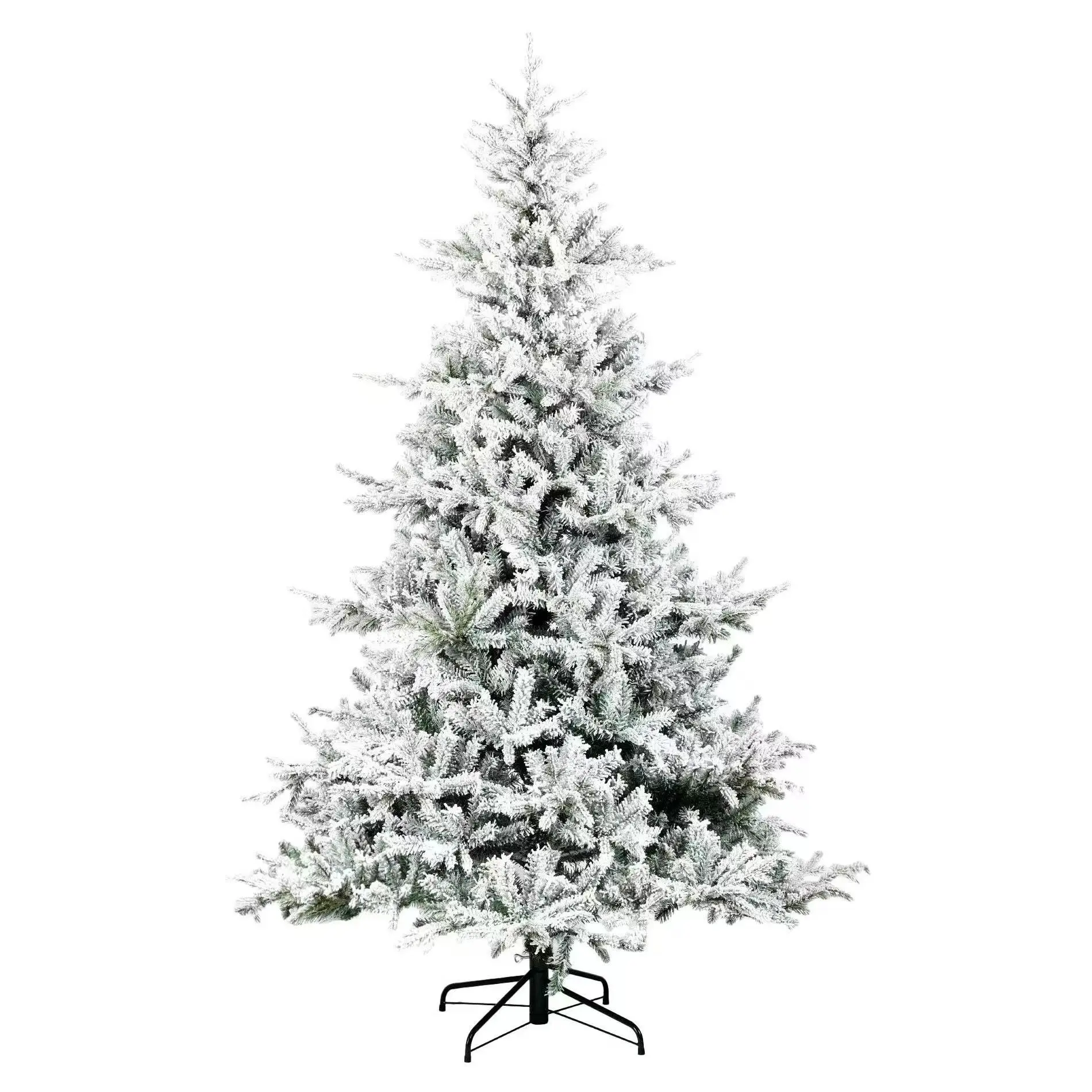 Customized Snow Artificial Pe & Pvc Mixed Flocked Tree Christmas Tree Suitable For Commercial,Home And All Party Decoration