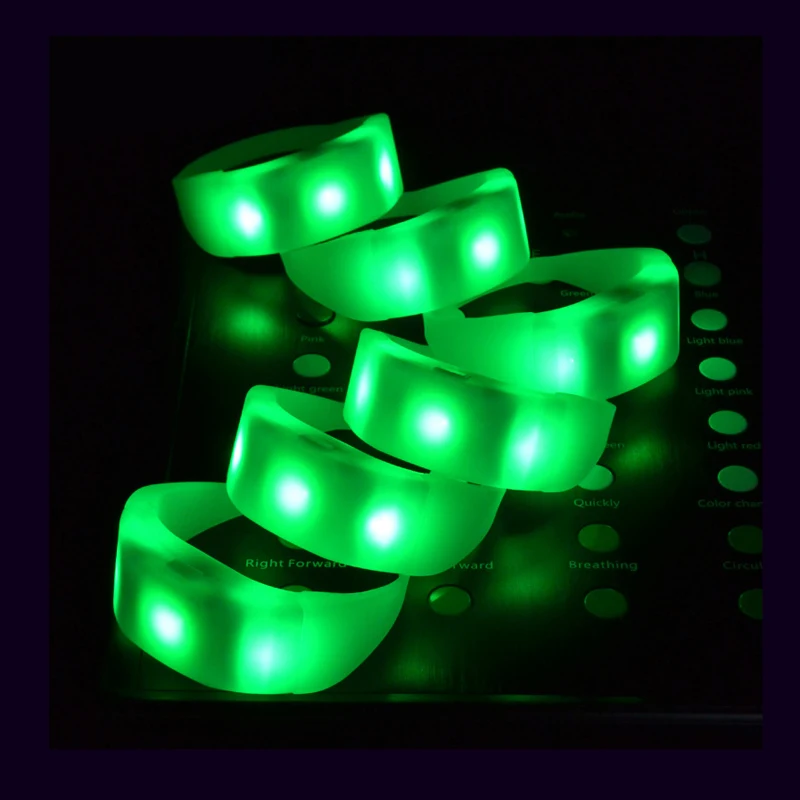 Wholesale Logo Custom Flashing Light Led Bracelet Multi Function Led Wristband