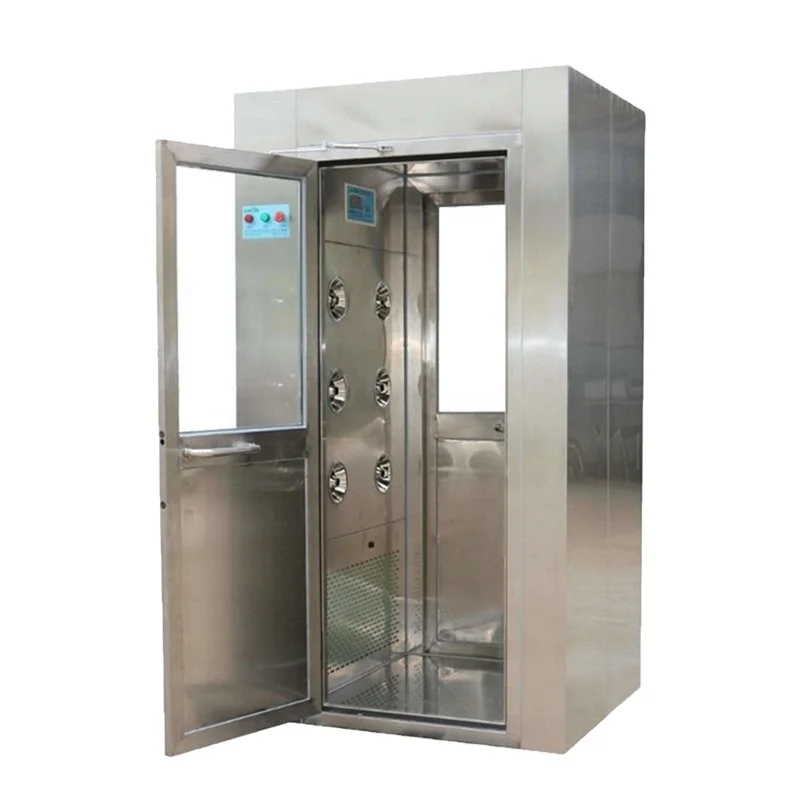Modular Clean Room Air Shower with Air Interlocked System GMP Cleanroom Stainless Steel Air Shower