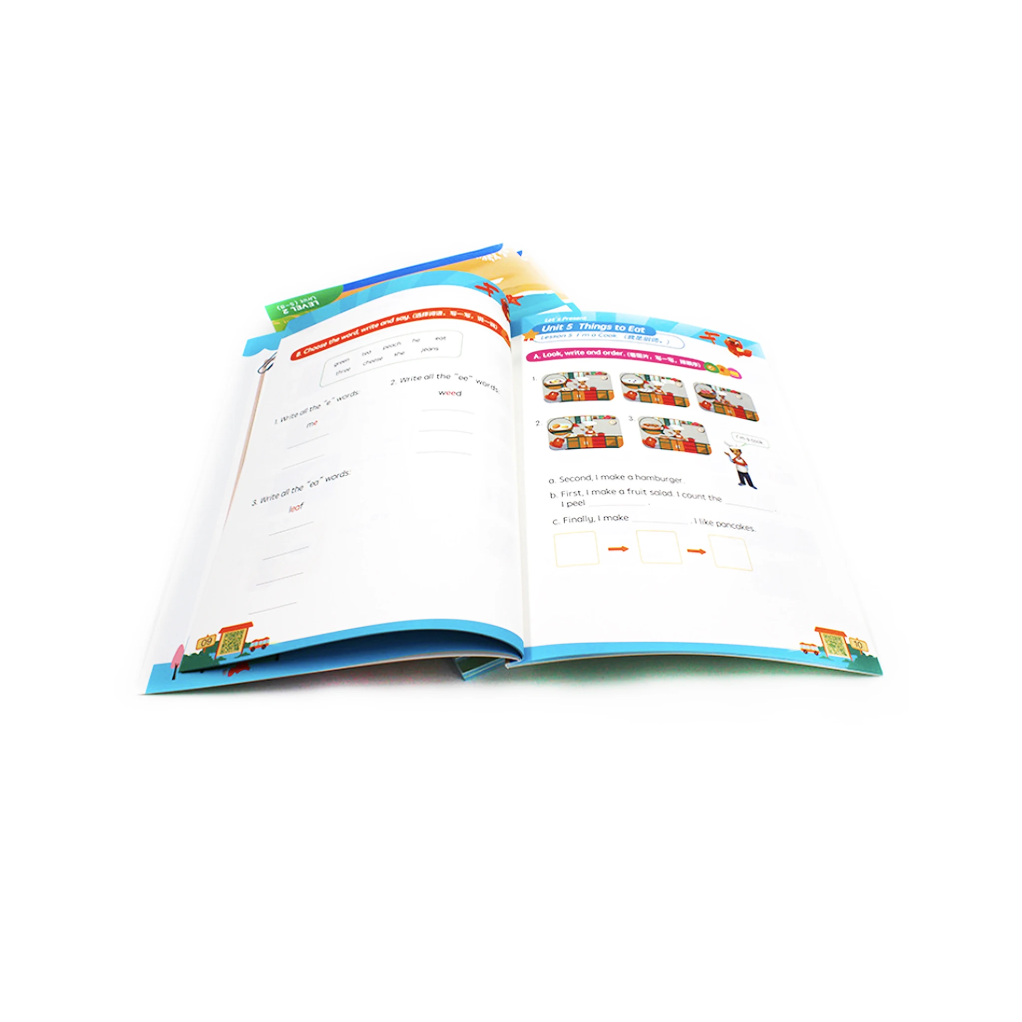 Book Publishers Custom Eco-friendly Paper Printing Manual Book A4 Landscape Soft Cover Booklet