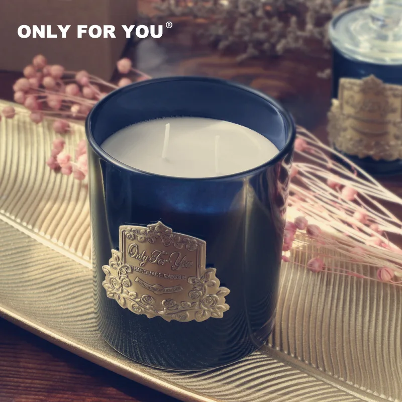 Fashion Luxury Aromatherapy Symbol Of Royal Power Metal Private Label Plates Jar Scent Candles