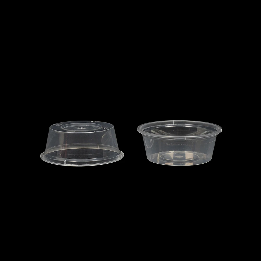 Microwavable Packaging box Disposable Food Container transparent Plastic bowl With Clear Lid