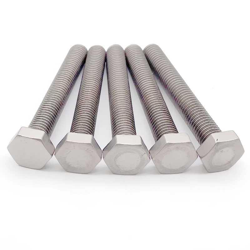 Hot Sale Titanium Alloy Bolt Screw Din933 Hexagon Head Bolt Gr5 Titanium Bolt Motorcycle m8