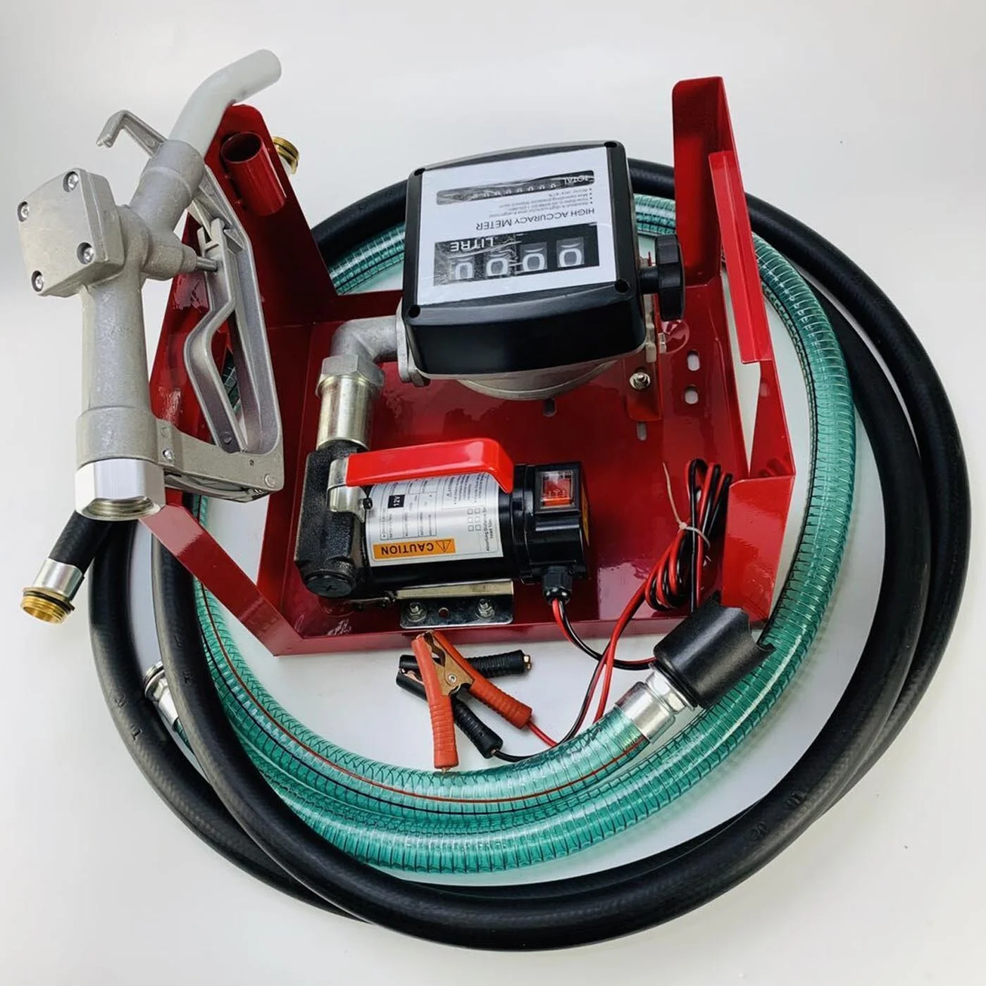 Дизельное топливо керосин расходомер шланг и сопло AC/DC 12V/24V электрический насос для перекачки в