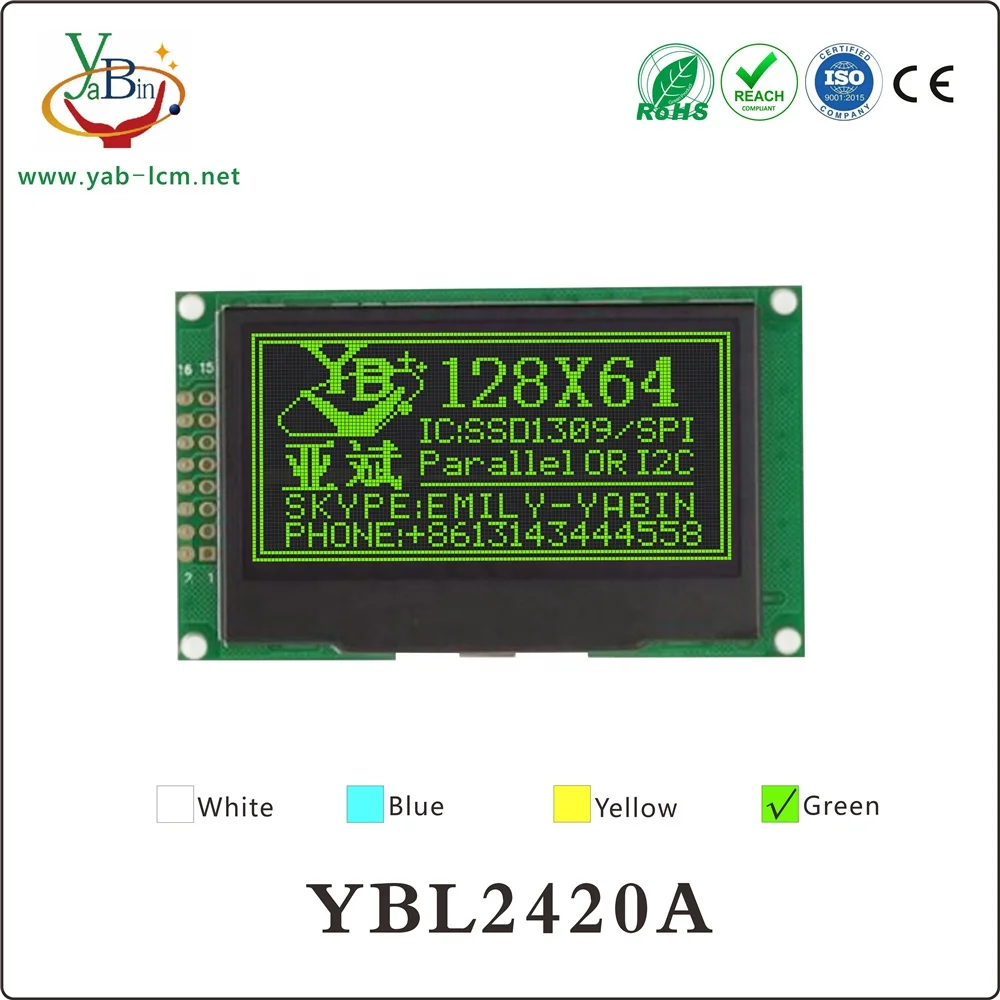 2.42 inch 128X64 Monochrome Oled Display Panel