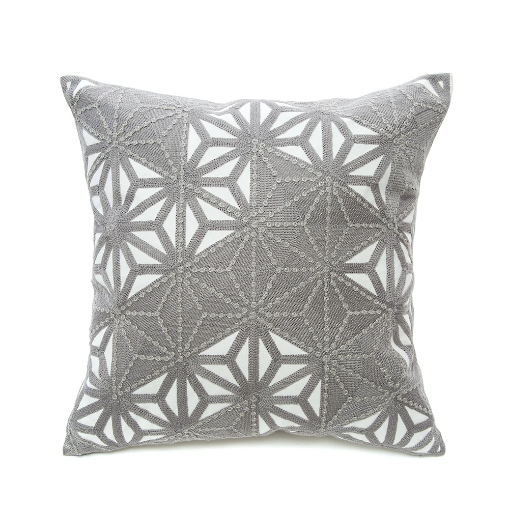 Декоративные вышитые геометрические накидки на подушки, подушки на молнии для дивана, гостиной, 18x18 дюймов