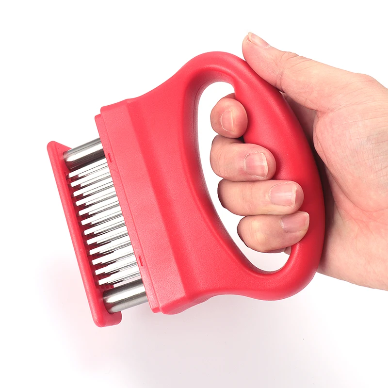 Kitchen Tools Cooking Stainless Steel Meat Tenderizer Hammer Pot Press Beef Pork Meat Tenderizer with  ABS Handle