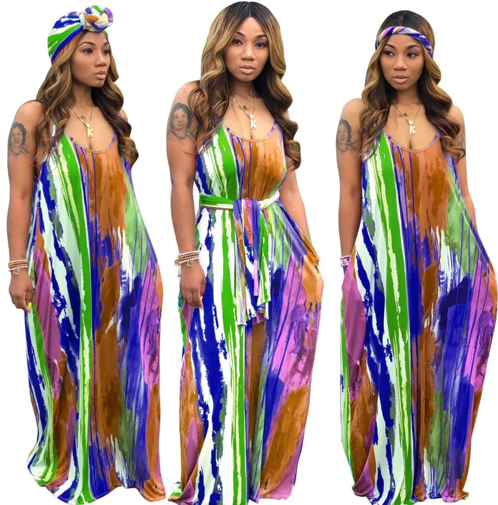 
SMR9365 New fashion ladies sexy Condole belt Dew shoulder bohemia maxi dress women halter dresses 