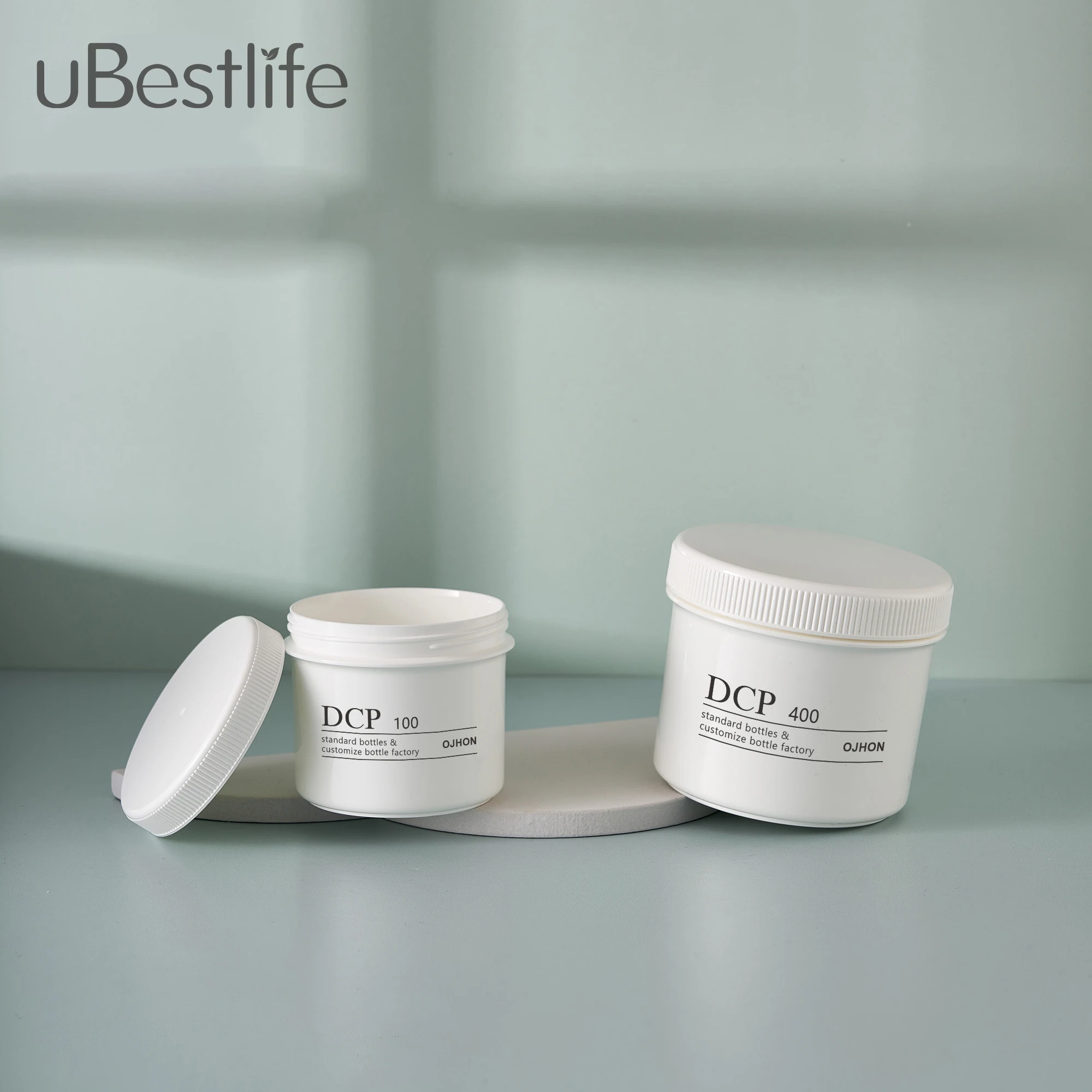 DCP Model White Cream Jar in Stock 50ml 100ml 200ml 400ml Hot Selling Face and Eye Body Scrub Packaging Container