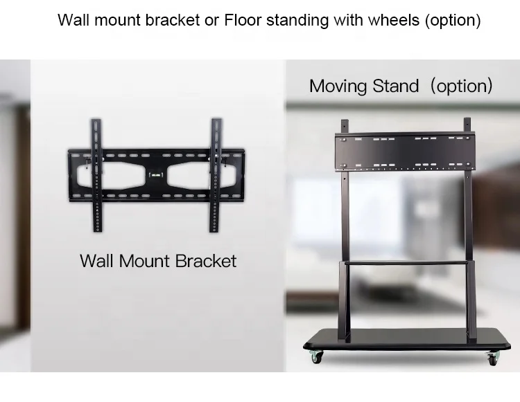 4K HD Lcd Display Smart Board Interactive Panel 75 Inches 55 65 75 85 86 98 Inch Digital Smart Interactive Board For Teaching