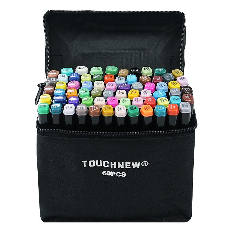
Hot fashion not erasable 168colors touchnew 6th brush marker pen sets 
