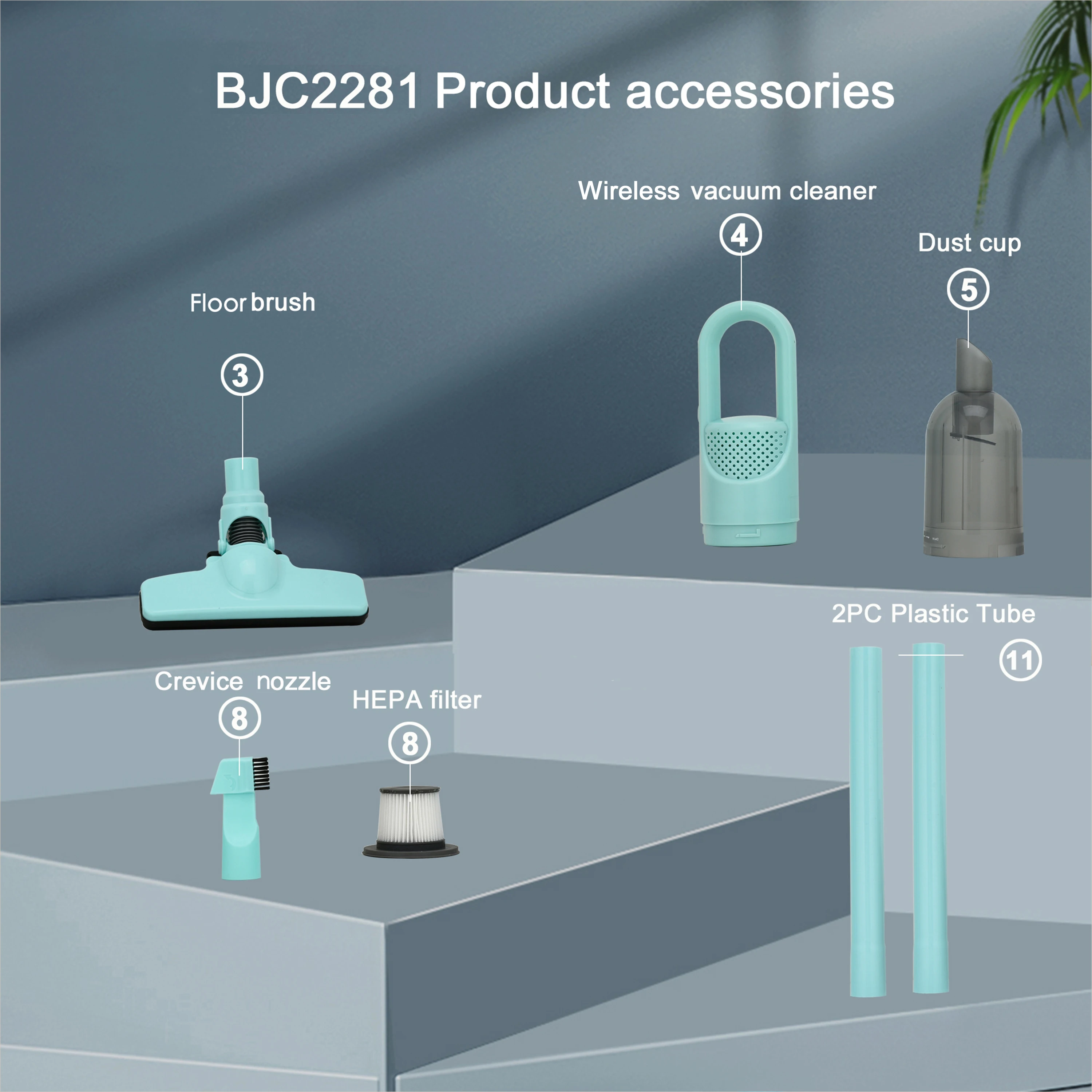 3 in 1 Car Vacuum Cordless Rechargeable with High Power Suction Wireless Mini Portable Vacuum for Car/Home