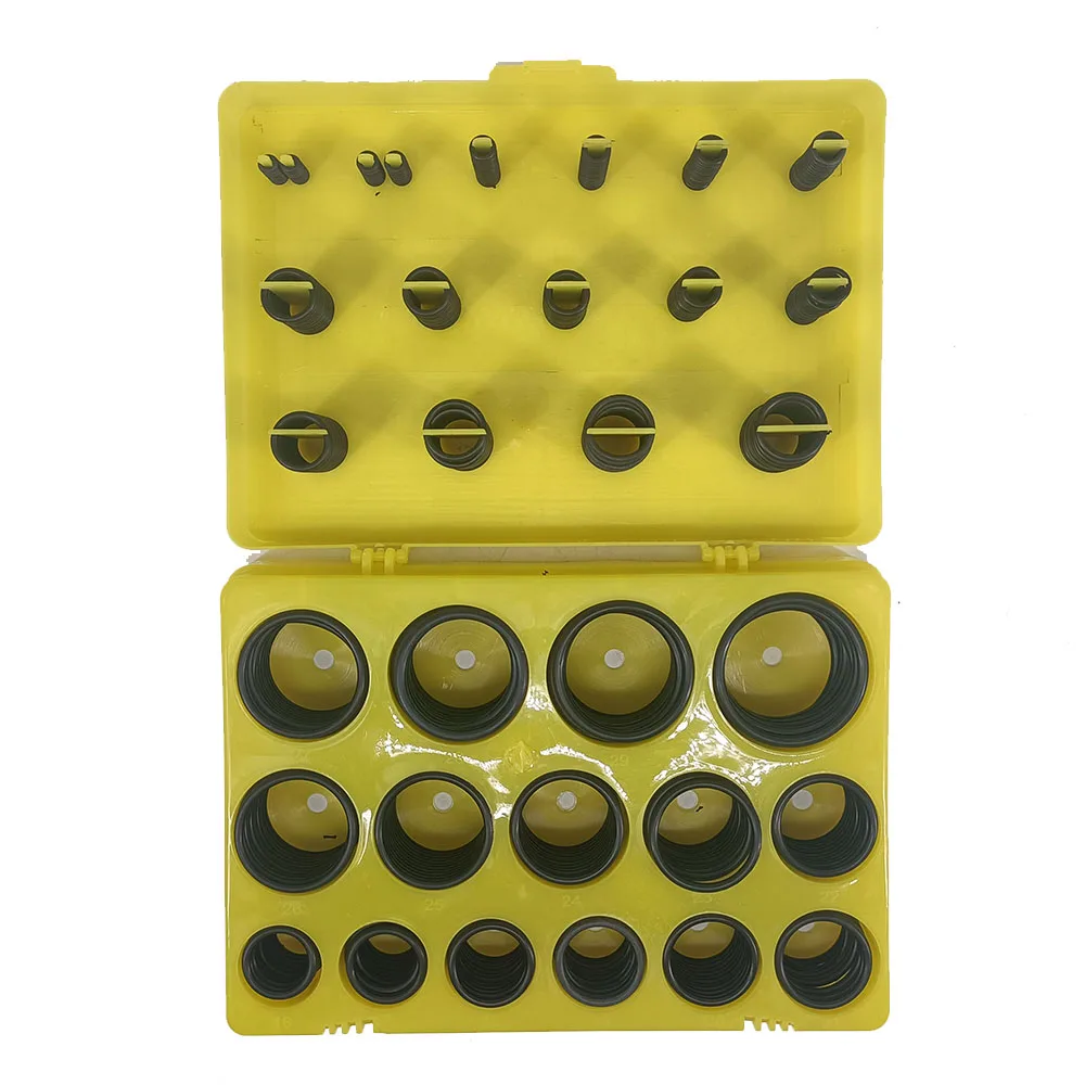 NBR Material Standard O-Ring Kit 382 386 Pcs  for Excavator Seal Set Box Assortment Excavator Hydraulic O-Ring Kit
