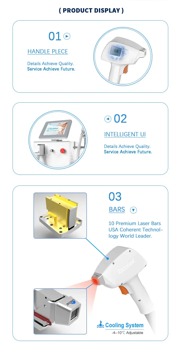 Medical Ce Diode Laser 808 Laser Hair Removal Machine 808nm Diode Laser Hair Removal